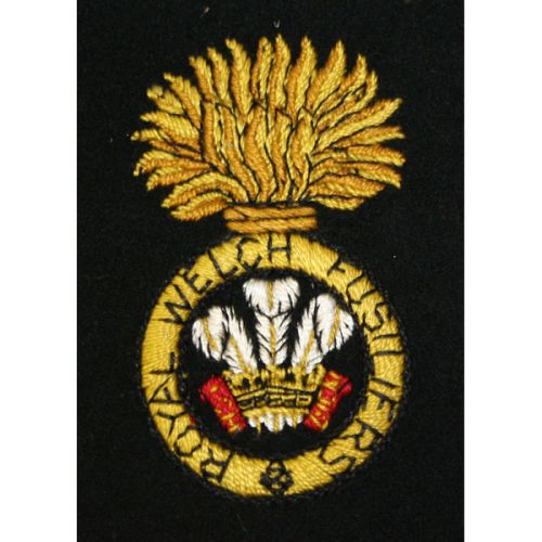 R Welch Fusiliers Silk Blazer Badge