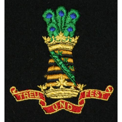 11th Hussars Blazer Badge, Silk