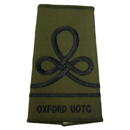 Oxford UOTC RA Rank Slides, Olive Green, (JUO)