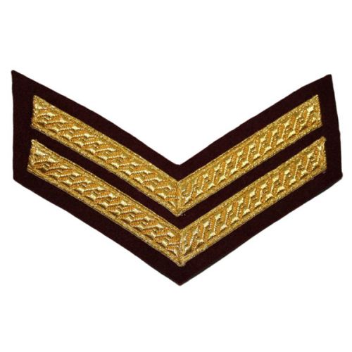 Cpl Mess (On PARA Maroon) Rank Chevron