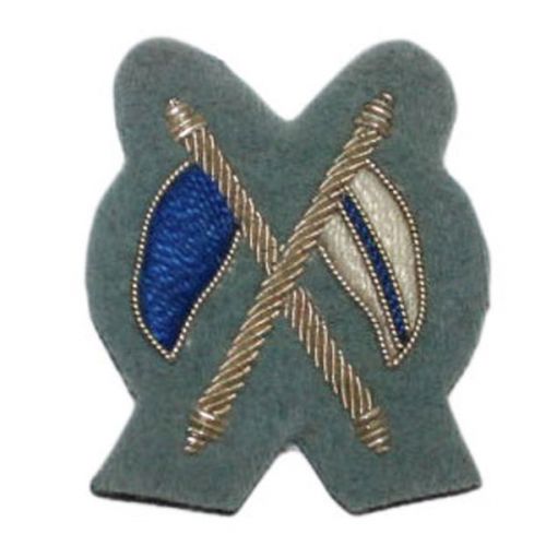 Signaller (Silver on QOY Blue) Badge