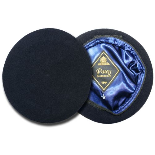 Navy Blue Beret (Silk Band)