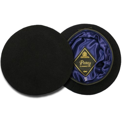 Navy Blue Beret (Leather Band)