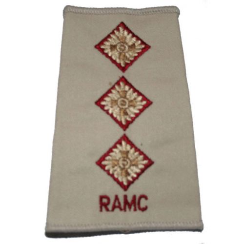 RAMC Rank Slides, Cream, (Capt)