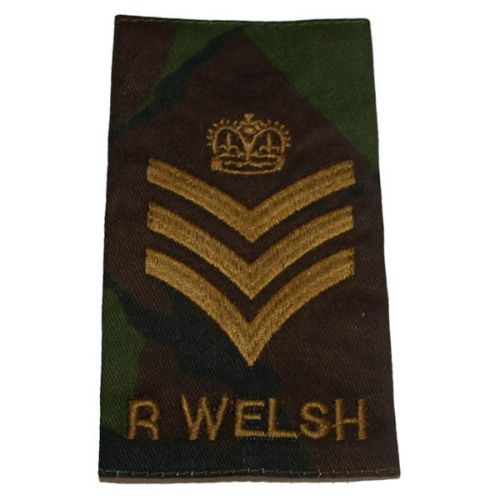 R WELSH Rank Slides, CS95, (C/Sgt)