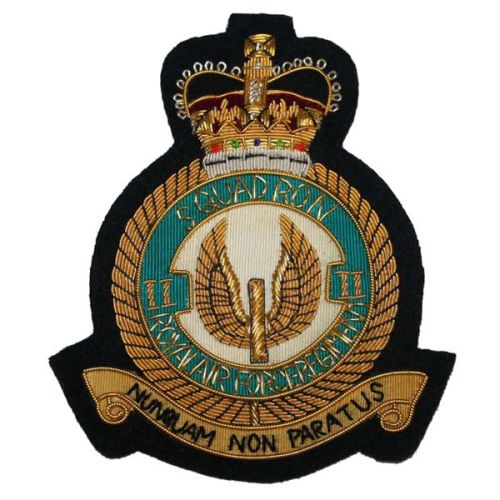 RAF Regt 2 Sqn Wire Blazer Badge