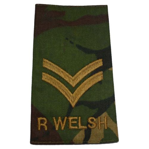 R WELSH Rank Slides, CS95, (Cpl)