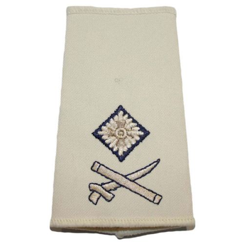 RLC Rank Slides, Cream, (Maj/Gen)