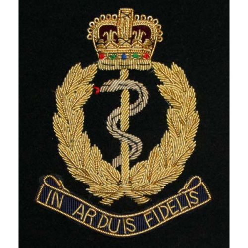 RAMC In Arduis Fidelis Wire Blazer Badge