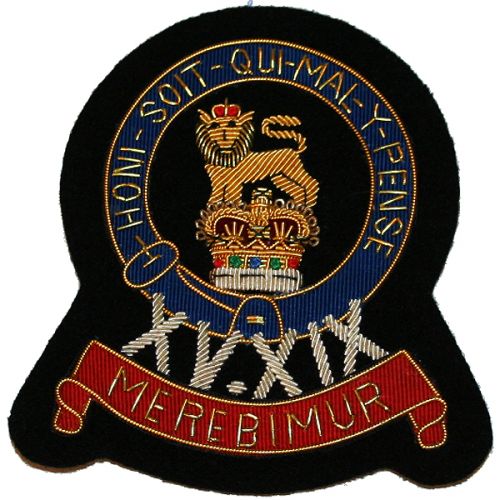 15th/19th Hussars Blazer Badge, Wire