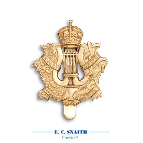 Corps Of Army Music Cap Badge, King's Crown CIIIR