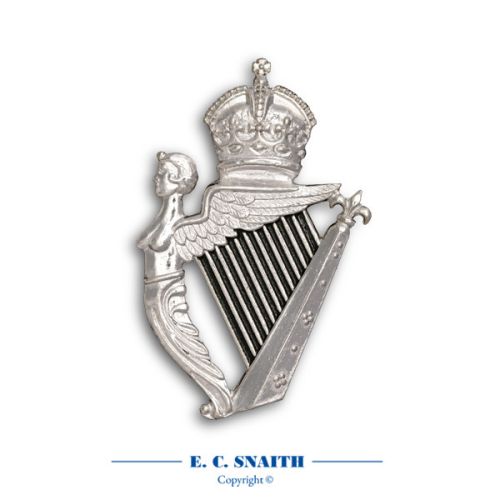 Royal Irish Regiment Caubeen Cap Badge, King's Crown CIIIR