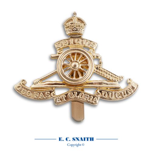 Royal Artillery OR's (Other Ranks) Cap Badge , King's Crown CIIIR