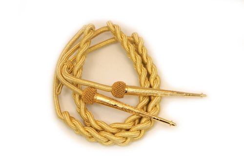 Aiguillette Gold Cord Left Shoulder. 