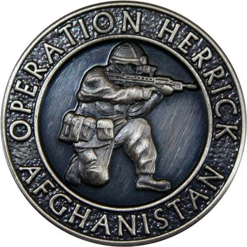 OP-HERRICK Afghanistan Silver Oxidised And Relieved Blazer Button (32L)