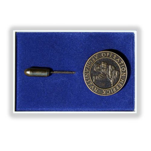 OP-HERRICK Afghanistan Bronze Relieved Stick Pin