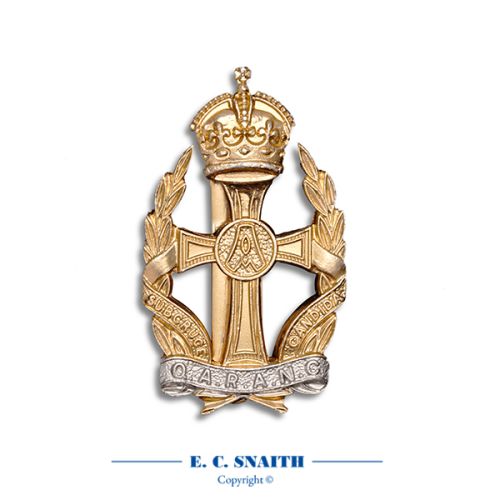 QARANC / Queens Alexandra Royal Army Nursing Corps Cap Badge, King's Crown CIIIR
