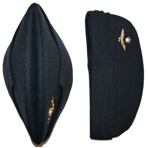 Royal Air Force Side Cap With Officers Badge