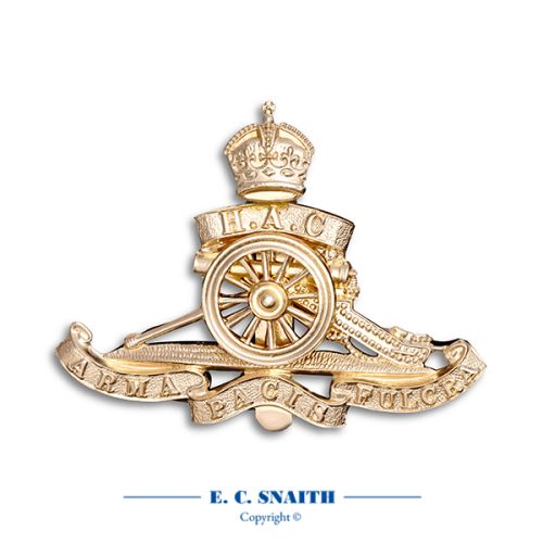 HAC RHA. (V) OR'S (Other Ranks) Cap Badge, King's Crown CIIIR