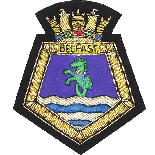 HMS Belfast Blazer Badge, Wire