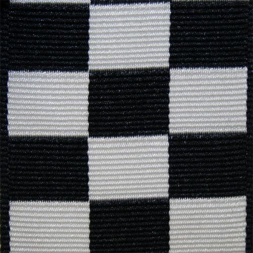 Black & White Diced Braid 40mm