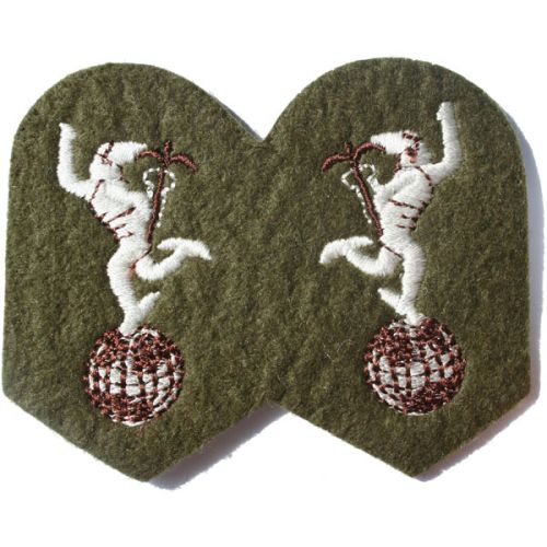 R.Signals Mercury Khaki Worsted Badge