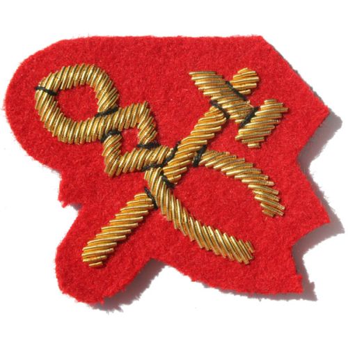 Craftsman Gold On Red Badge H&T