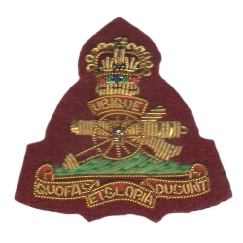 Royal Artillery Beret Badge, Officers, on PARA