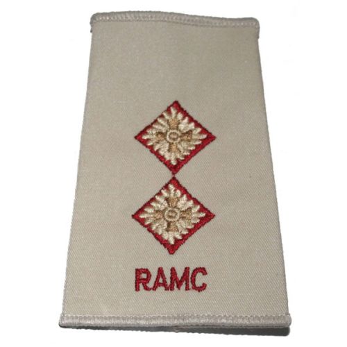 RAMC Rank Slides, Cream, (Lt)