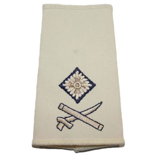 RLC Rank Slides, Cream, (Maj/Gen)