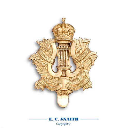 Corps Of Army Music Cap Badge, King's Crown CIIIR